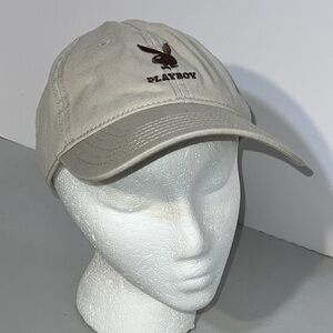 Playboy Unisex Embroidered Playboy Logo Beige Cap
